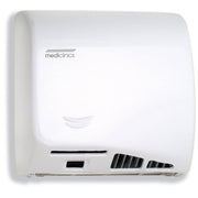 Asciugamani Elettrico Aria Calda Automatico in Acciaio Bianco Mediclinics Speedflow M06A