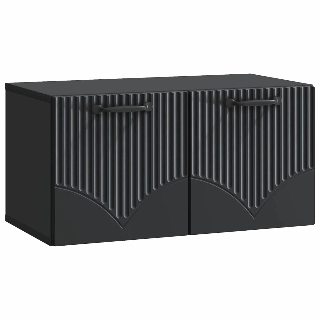 Mobile Porta TV da Muro Nero 59,5 x 31 x 30 cm 899046