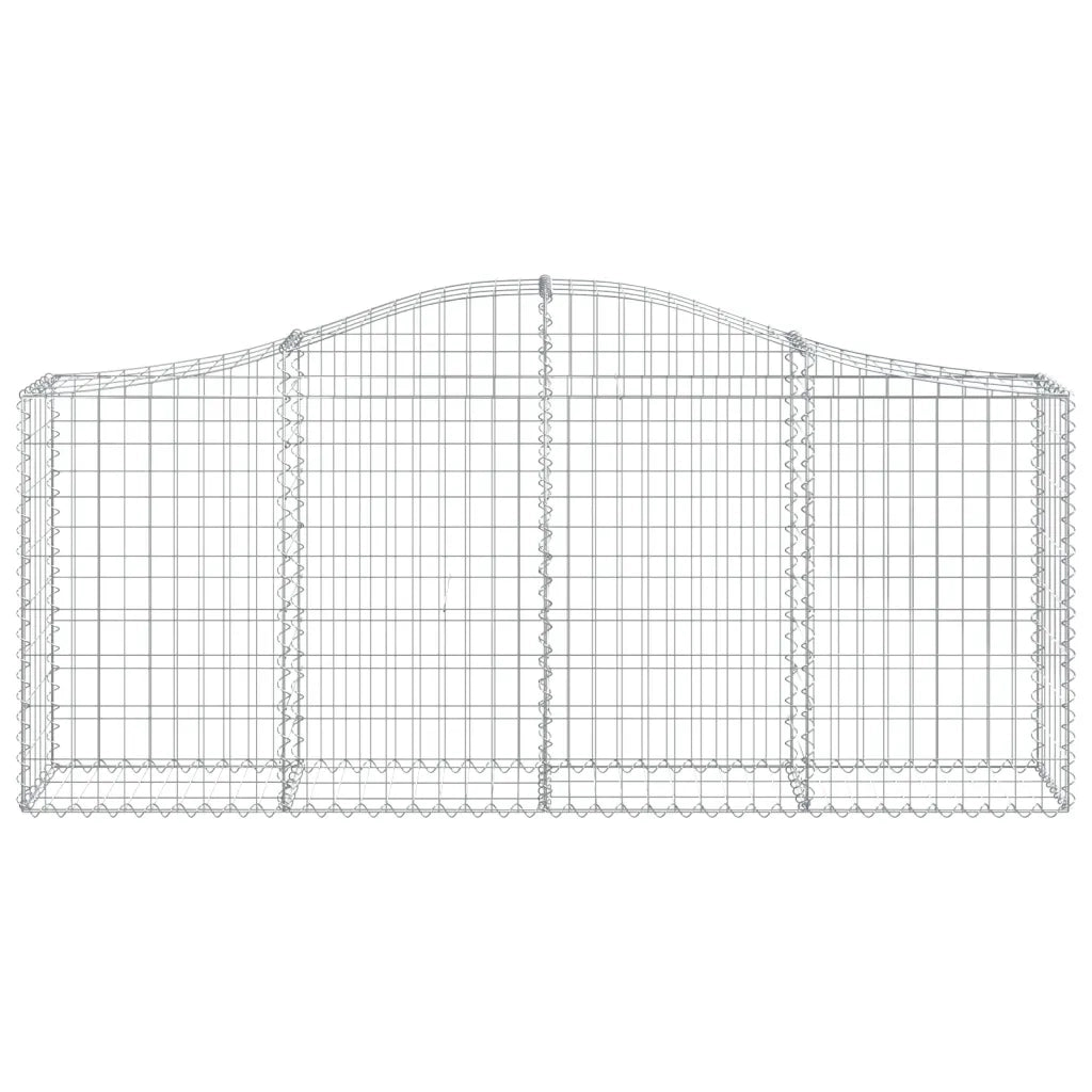 Cesti Gabbioni ad Arco 20 pz 200x30x80/100 cm Ferro Zincato 3145424