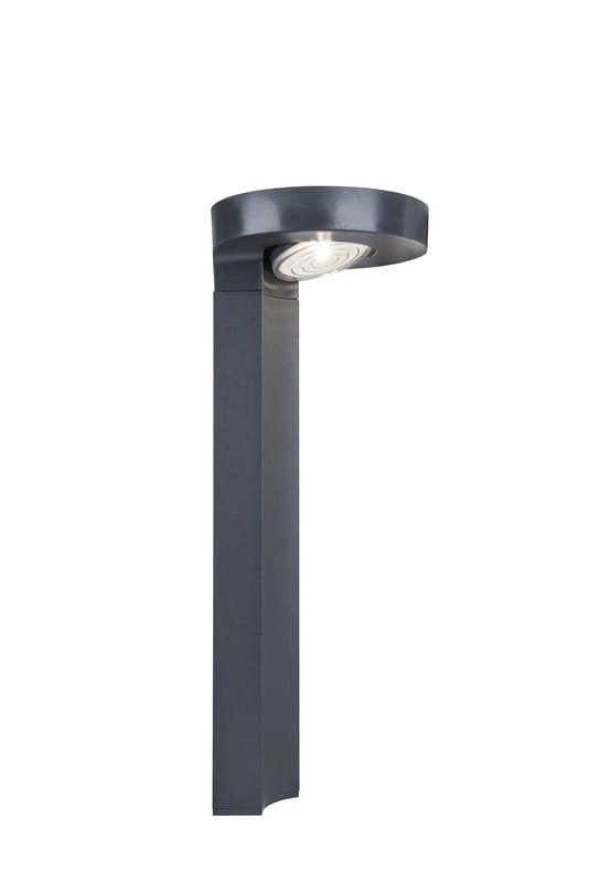 Paletto solare da giardino Lutec DISO LED 2W grigio