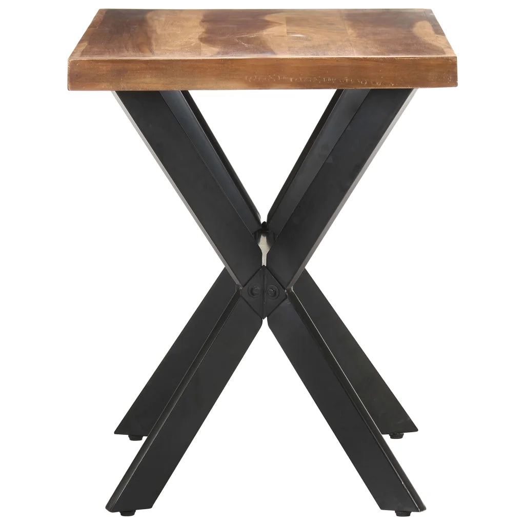 Tavolo da Pranzo 120x60x75 cm Legno Massello con Finitura Ambra 321545