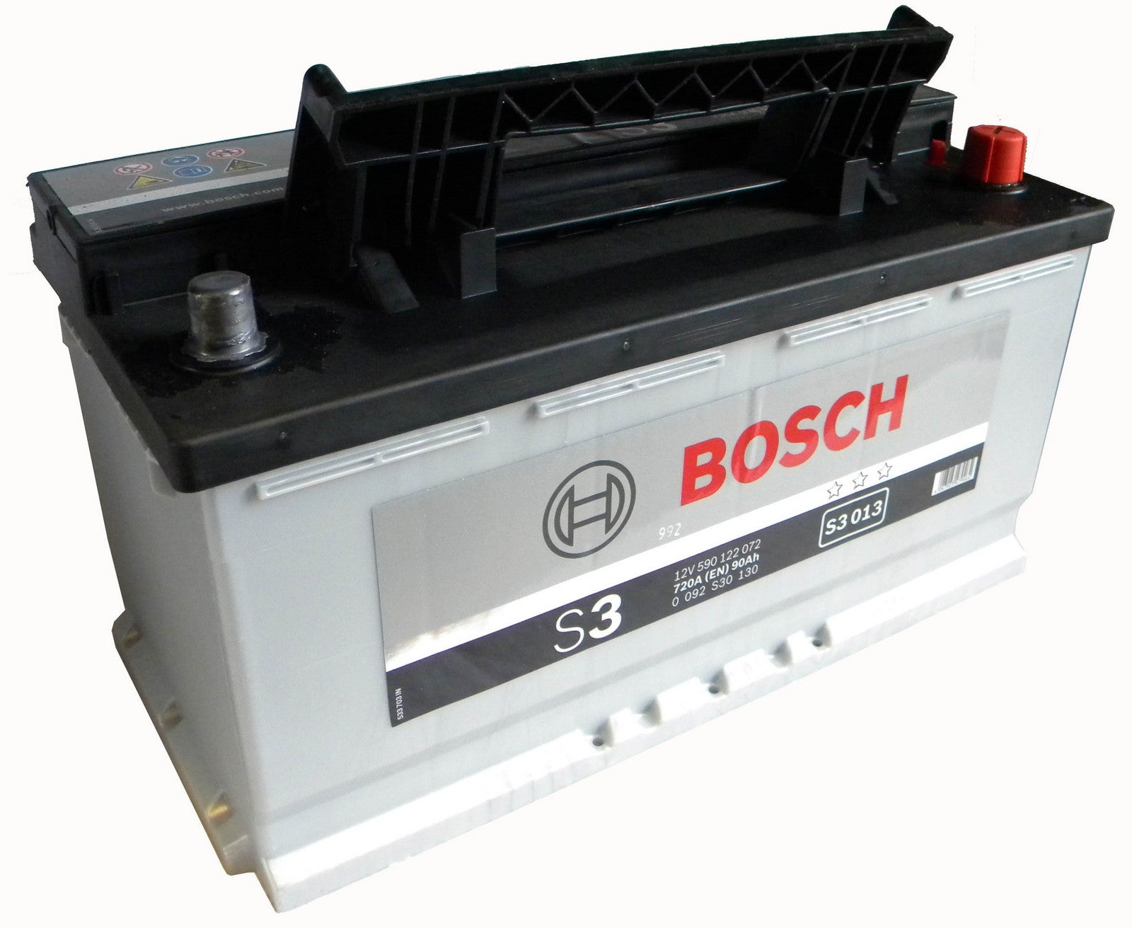 batteria auto bosch s3013 90ah destra cod:ferx.24391