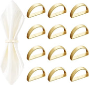 12 servizi con simbolo lunare d'oro - Decorazione da tavola - 12 pezzi