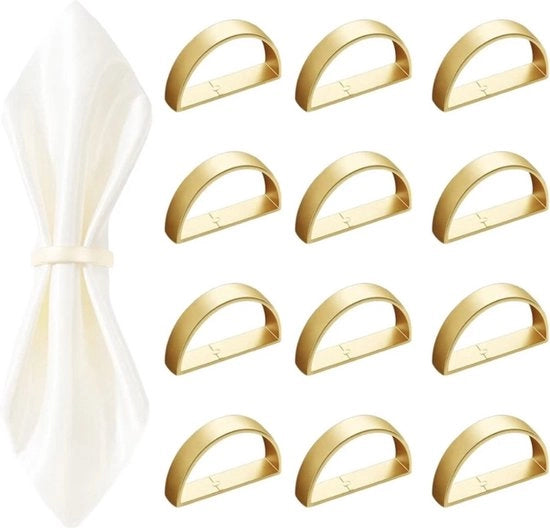 12 servizi con simbolo lunare d'oro - Decorazione da tavola - 12 pezzi