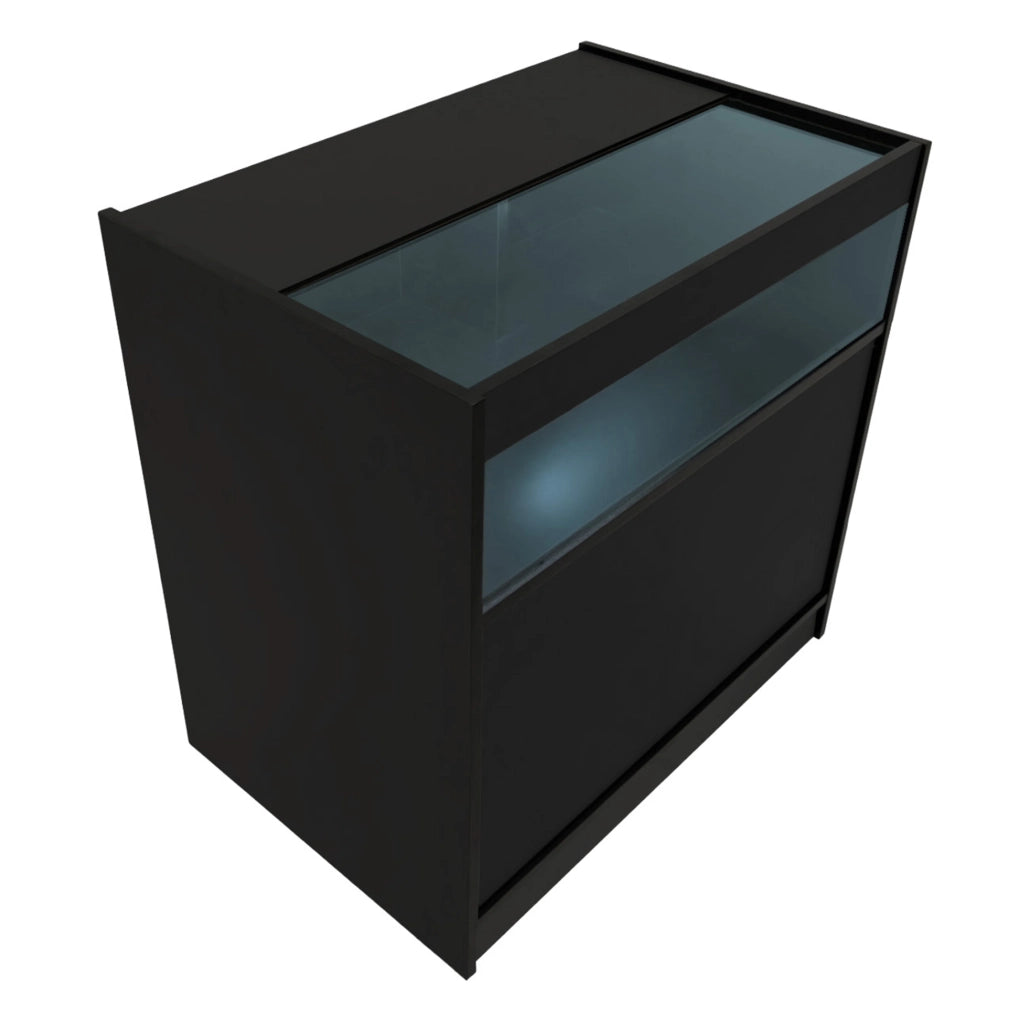 Set Banconi Neri Gravity LED B900 C900 CM60 TB60 con Vetrina e Serratura