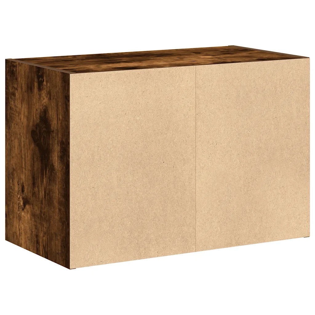 Armadio con 2 Cassetti in Rovere Fumo 60x31x40 cm in Truciolato