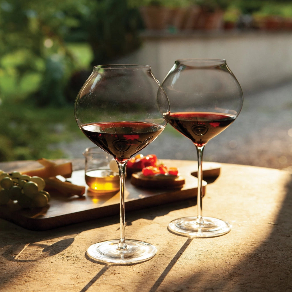 Zafferano Calice Ultralight in Vetro Sonoro Superiore 55 cl, Set da 2 Pezzi, Design Elegante per Vini Bianchi Strutturati e Rossi Giovani Trasparente