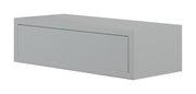 Mensola da Parete 1 Cassetto 45x13,4x20 cm in Fibra di Legno Lego Grigio
