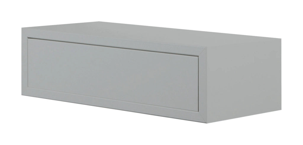 Mensola da Parete 1 Cassetto 45x13,4x20 cm in Fibra di Legno Lego Grigio