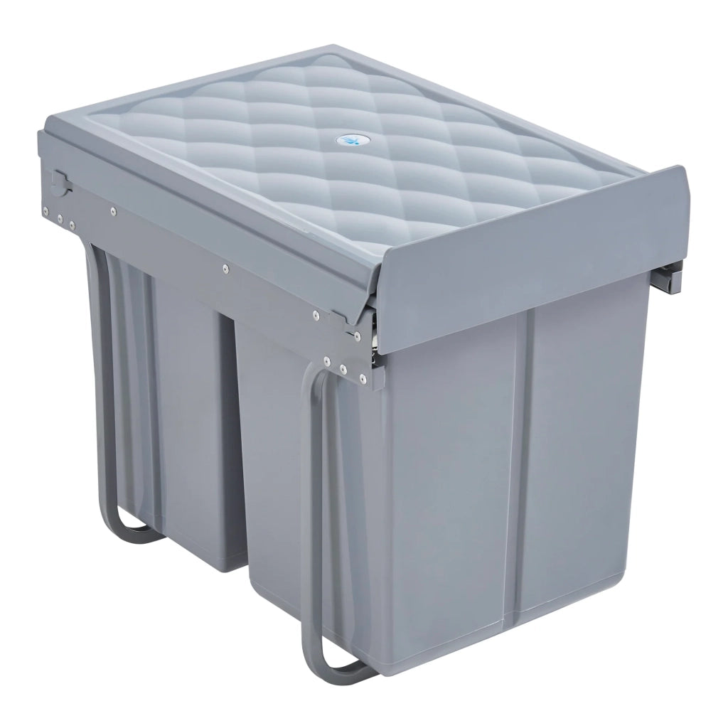 Pattumiera da incasso 2 x 10 + 1 x 20 litri 48 x 34 x 42 cm grigio 03_0008202
