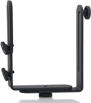 Supporto per attrezzi - L - a forma di - Doppio supporto per flash - Cerniera metallica - Per macchine fotografiche/flash - Materiale di alta qualità - Supporto per flash