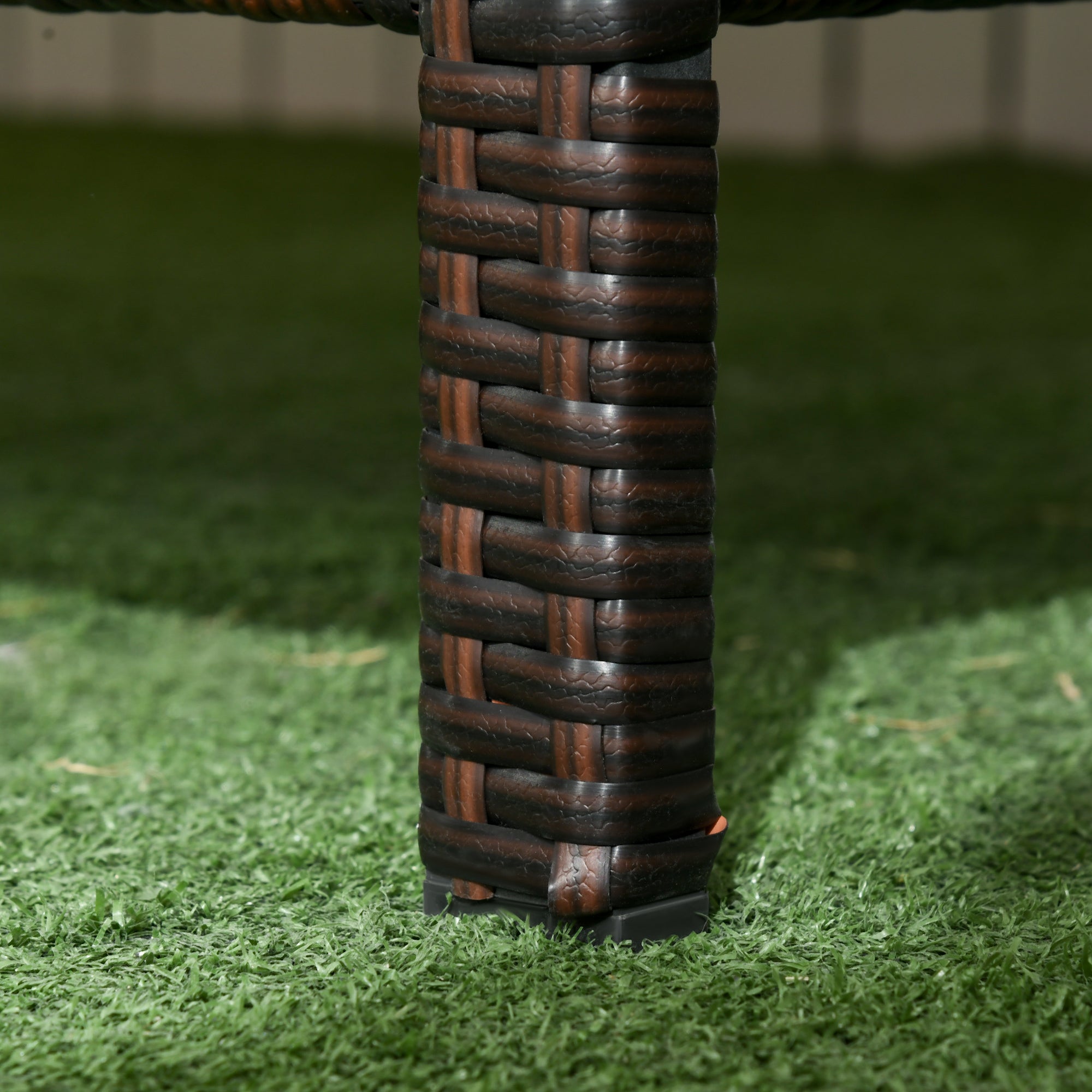 Divano 3 Posti da Esterno 173x68x78 cm con Cuscini Imbottiti e Sfoderabili in Rattan PE Marrone