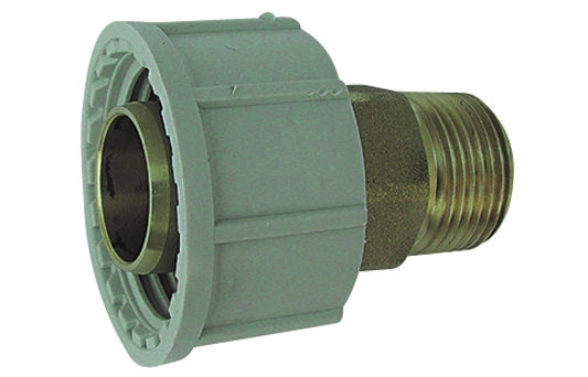 ADATTATORE MASCHIO IN OTTONE PLASSON PER TUBO POLIETILENE- 11/4 x 40- PLASS- pezzi 1