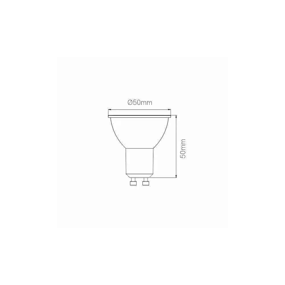Uniform-Line - Faretto a led GU10 6W 120° Dimmerabile 3000K - Illuminazione generale e diffusa degli spazi interni - Beneito & Faure