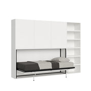 Letto Singolo a Scomparsa Composizione G Kando H194,4 Bianco Frassino
