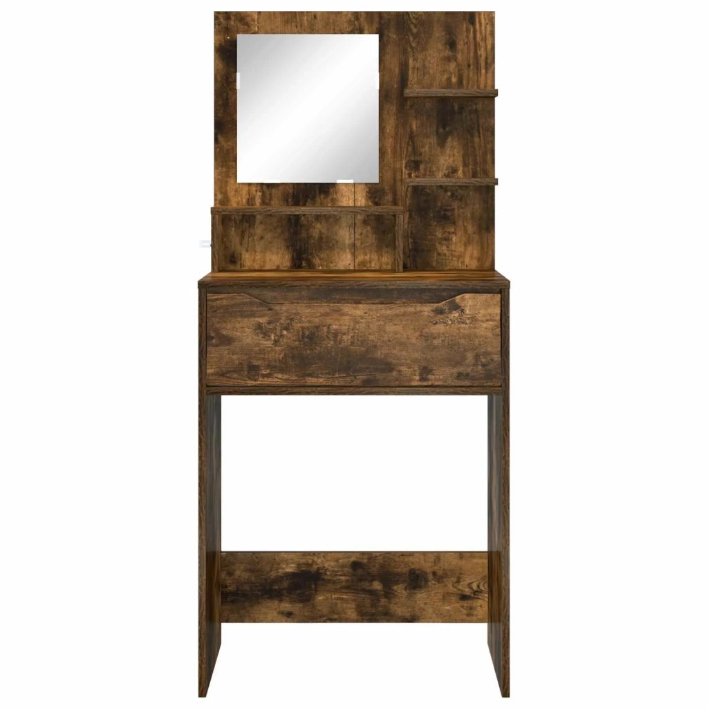 Tavoli da Trucco per Camera da Letto con cassetto Rovere fumé 889002