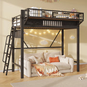 letto a castello metallo nero 90 x 200 cm