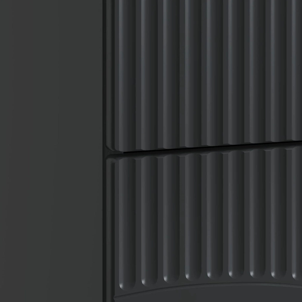 Armadio da Notte Nero 62 x 34,5 x 44,5 cm Legno ingegnerizzato