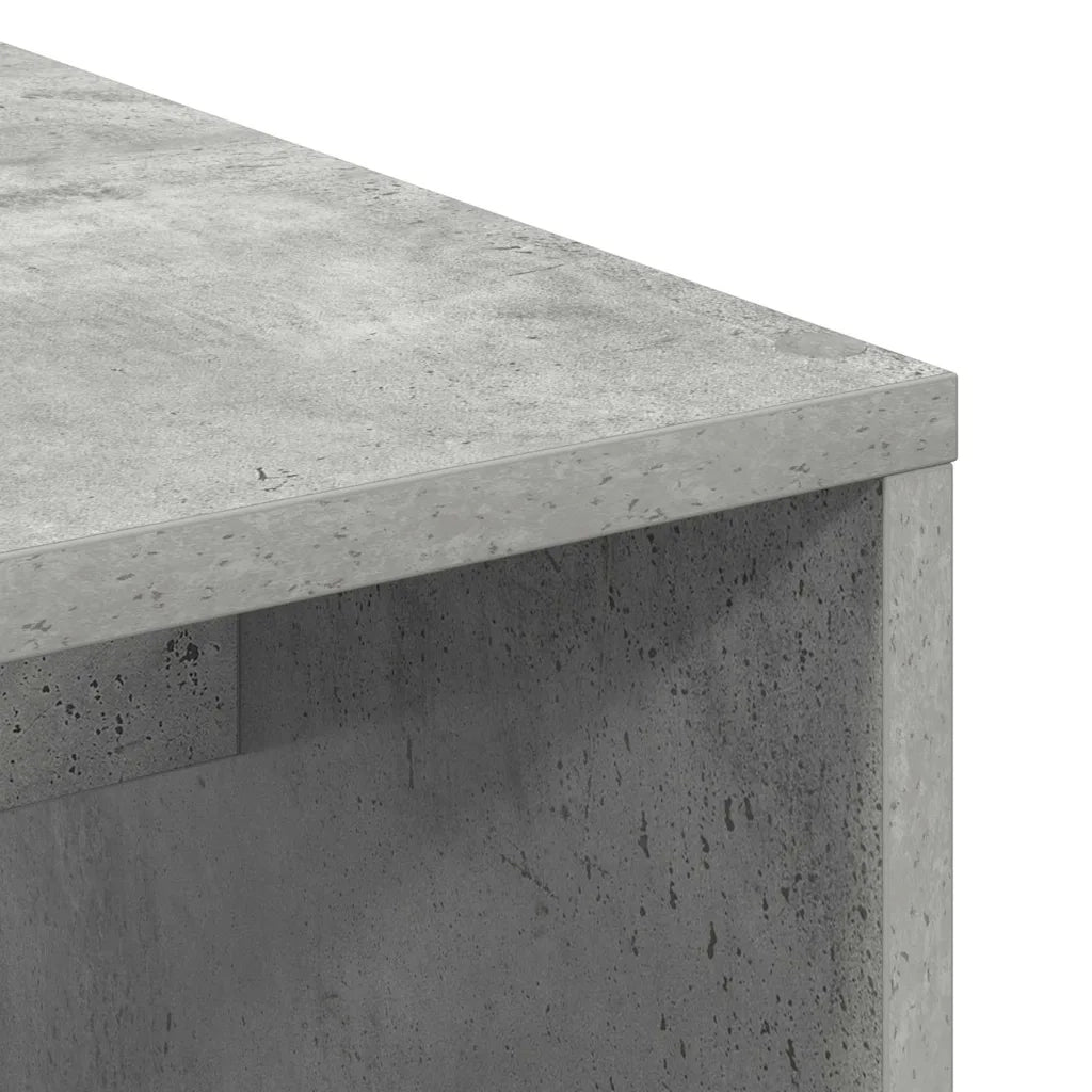 Scrivania | Tavolo da Ufficio Grigio cemento 102 x 50 x 124 cm Legno multistrato