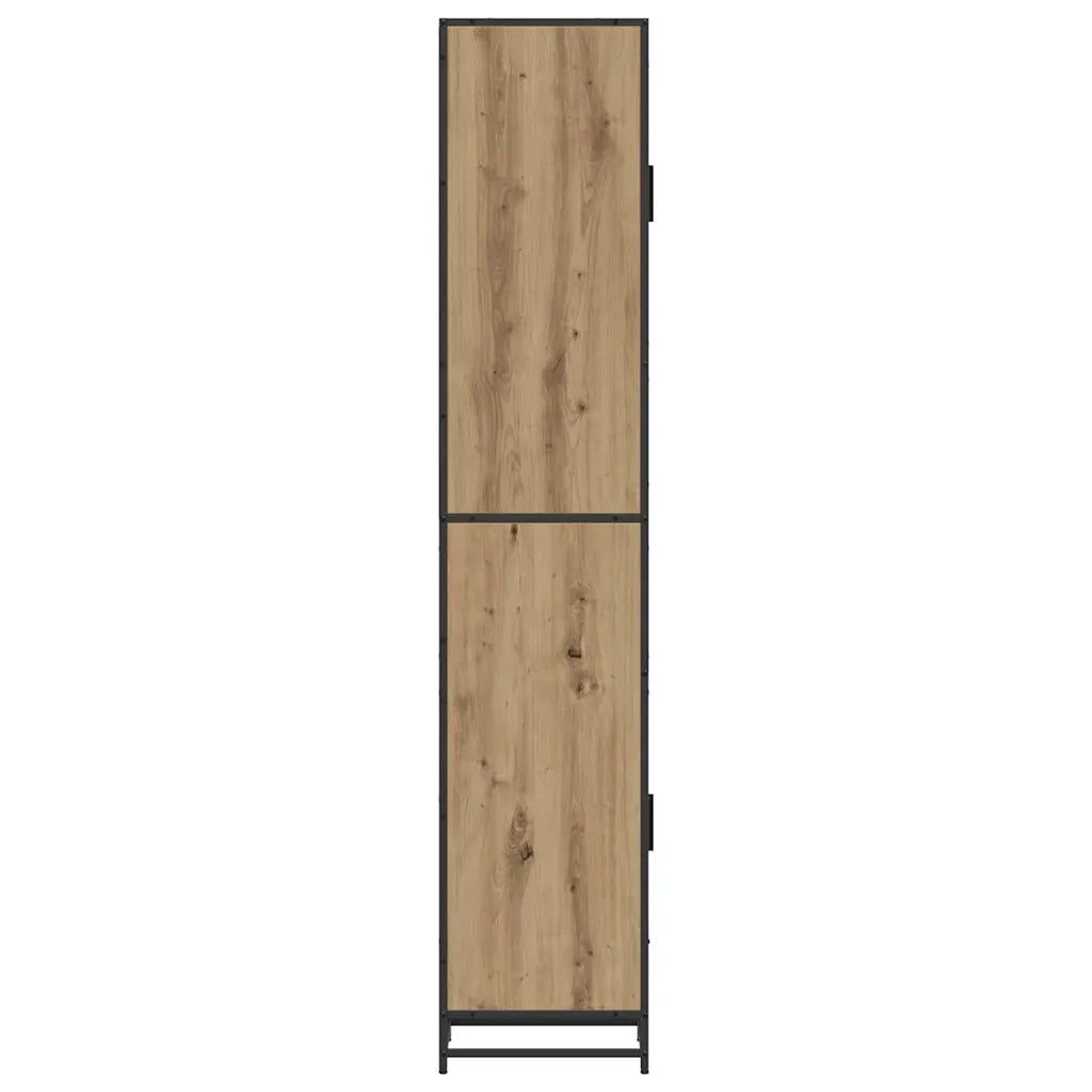 vidaXL Mobile da Bagno rovere artigianale 35 x 37.5 x 188.5 cm