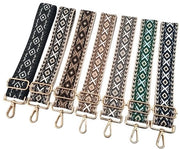 Cinturone da spalla in stile boho 72-130 cm - Cinturone con fibbia e carabina - Chiusura a scatto ampia - Fodera in nylon resistente - Hardware robusto - Cinturino da spalla