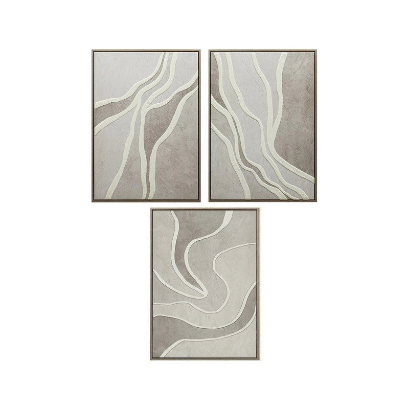 Set di 6 Stampe Su Canvas Rive 3d 50x70 Cm 3 Assortimenti