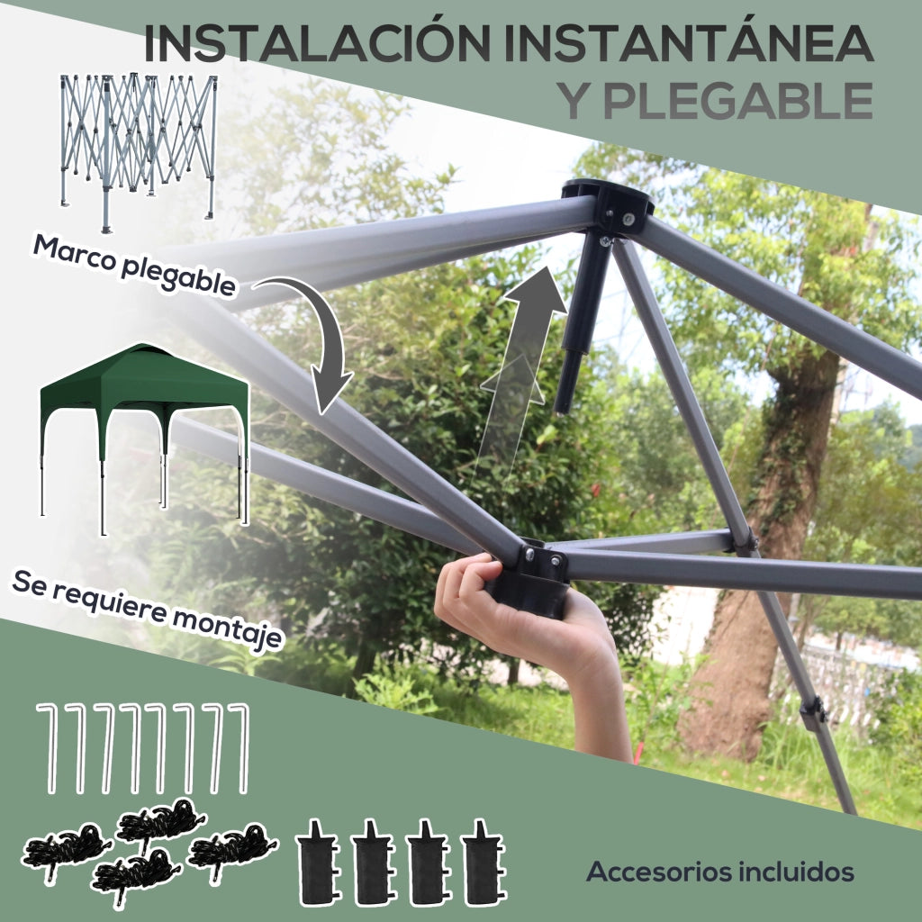 Tenda da Giardino ¨C zephmum ¨C Verde 250x250x268 cm
