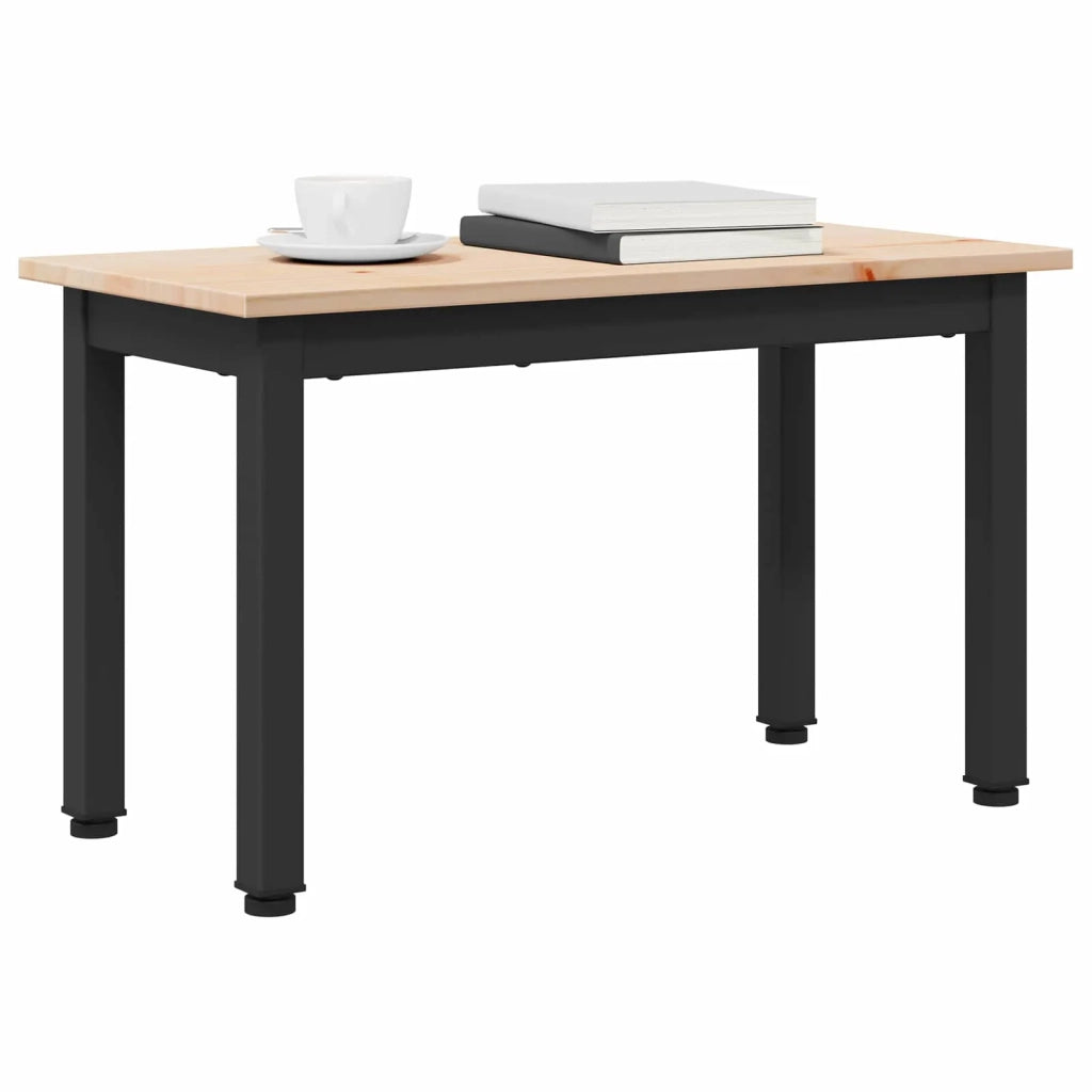Tavolino da salotto Naturale 60 x 30 x 36 cm Pino massello 892757