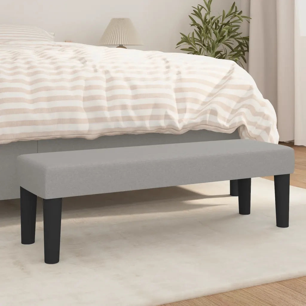 Panca Grigio Chiaro 100x30x30 cm in Tessuto CFW7359097