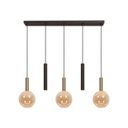 Lampada a sospensione JOSIANE 3xG9 ambra nera Lucide