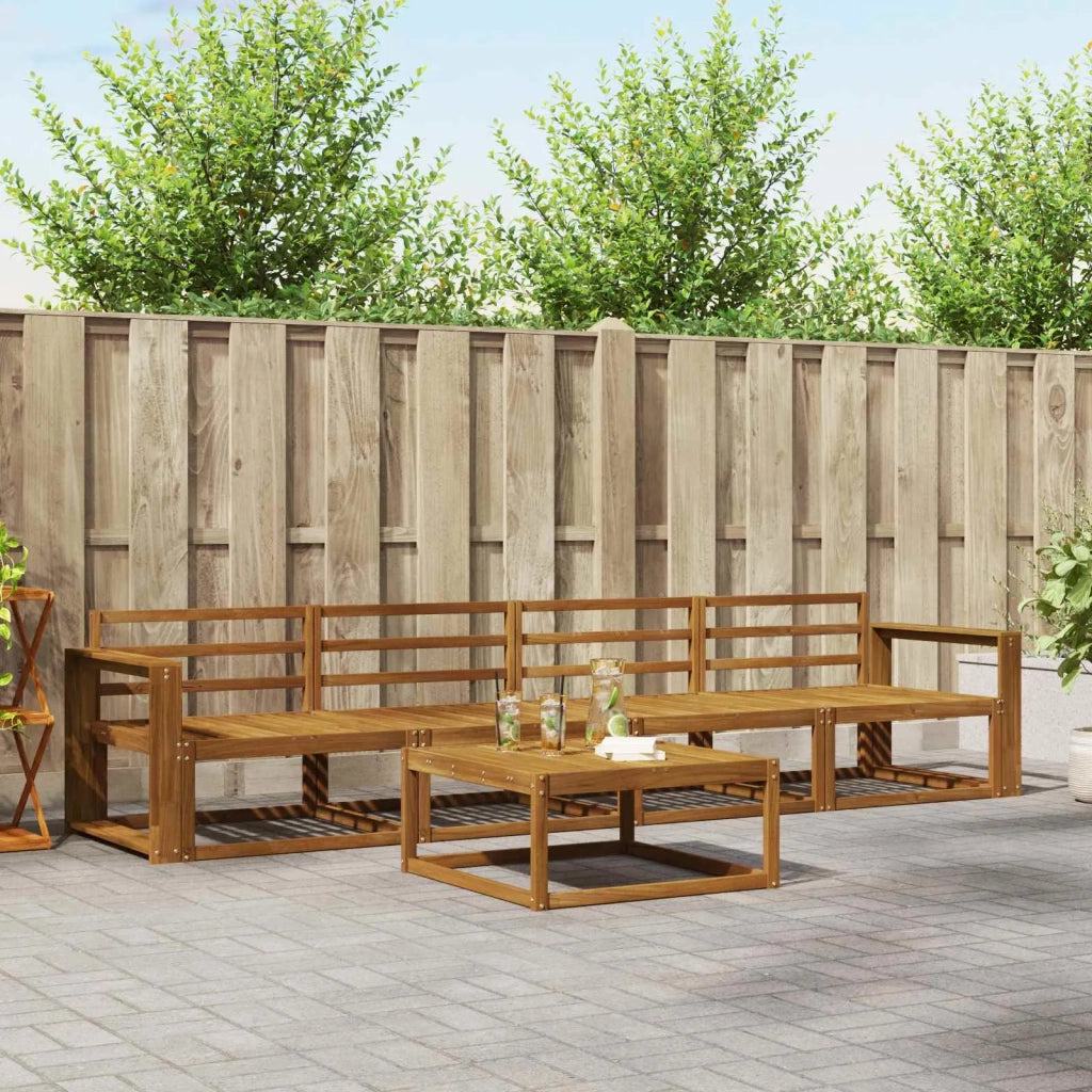 Set di divani da esterno 5 pcs Naturale