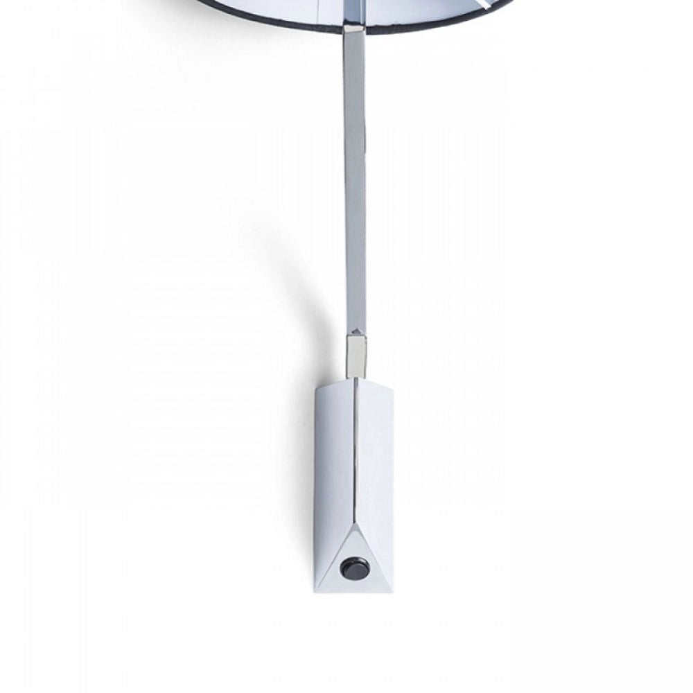Lampada SHARP da parete nero cromo 230V E27 42W