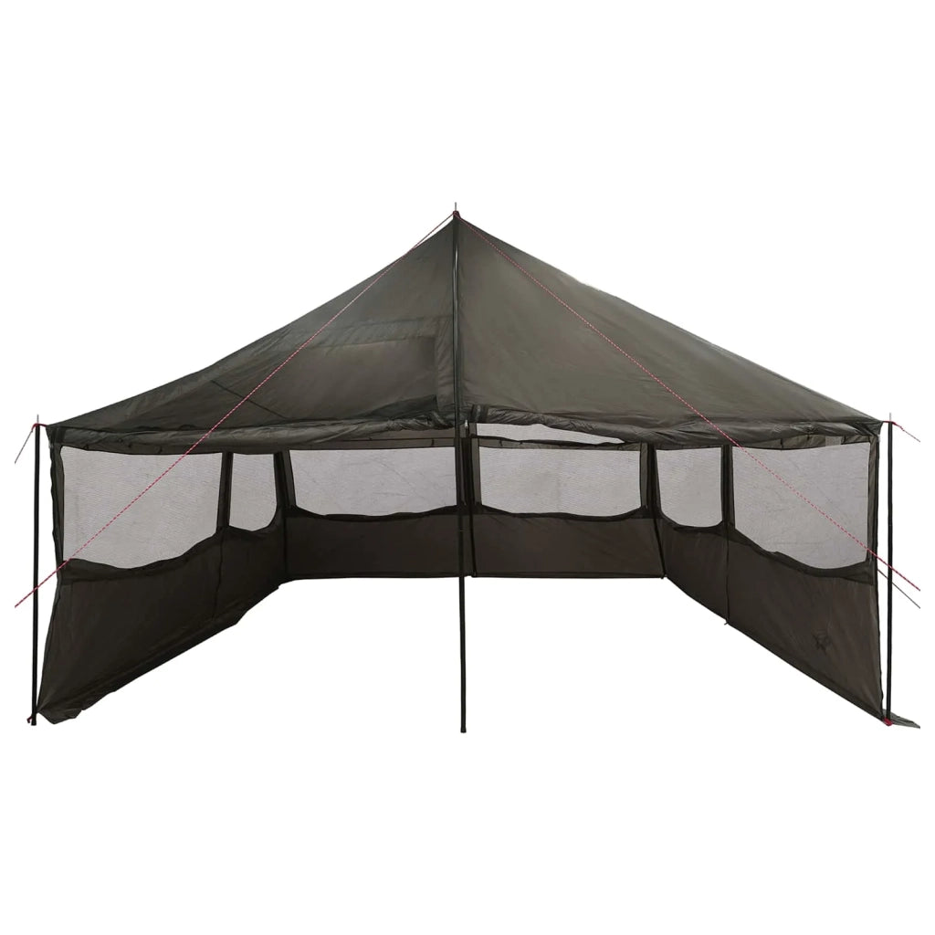 Tenda Familiare con tetto Marrone grigio 600 x 400 x 268 cm 42029015