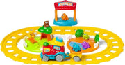 Treno dell`Avventura Bilingue Italiano/Inglese, Trenino Elettrico per Bambini con Stazione, Ferrovia e 6 Animali, Gioco