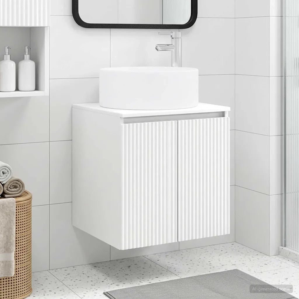 Mobile lavabo da parete Bianco 49,5 x 44,5 x 65,5 cm 890462