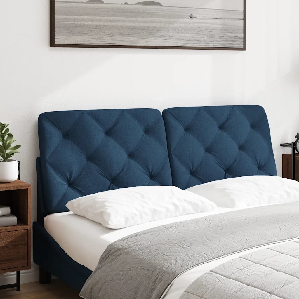 Cuscino Testiera-Cuscino per Testiera Blu 120 cm in Tessuto