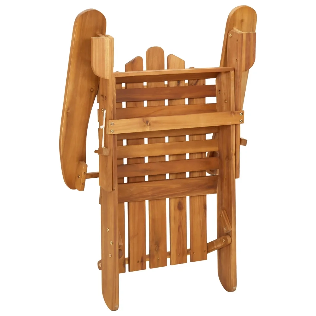 Set Salotto da Giardino Adirondack 3pz Legno Massello di Acacia 3152123