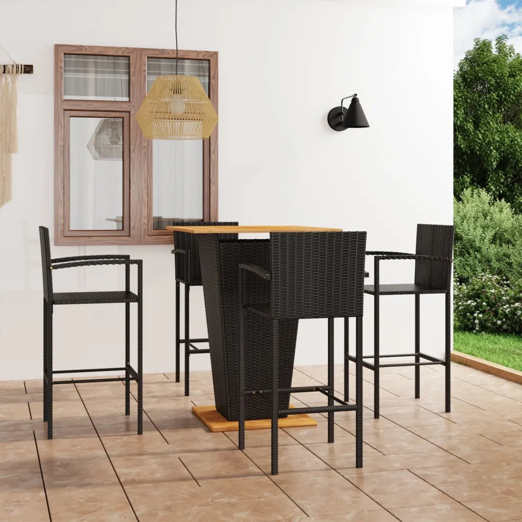 Set Bar da Giardino 5 pz Nero cod mxl 40302