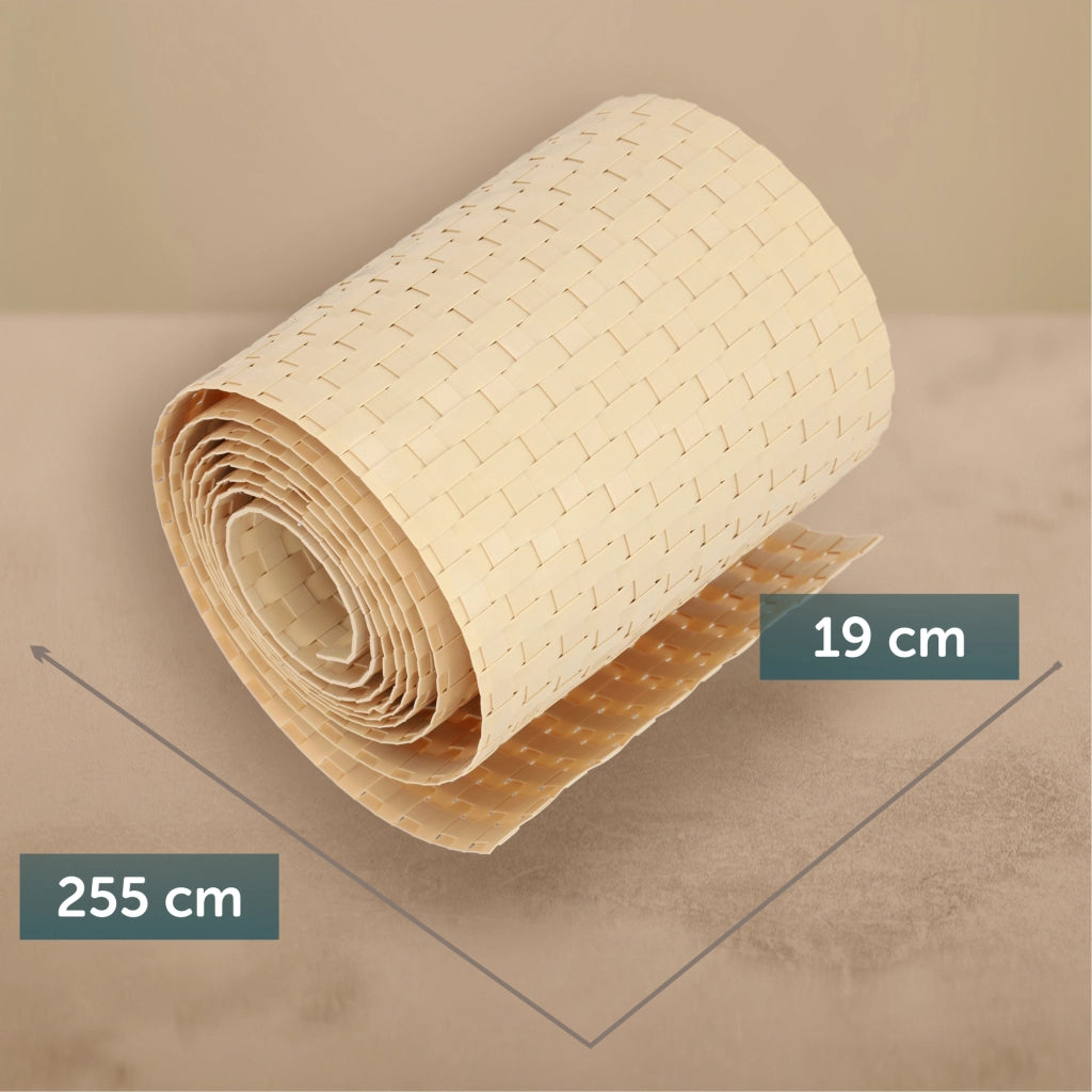 Nastro per recinzioni KADAX beige per pannelli di recinzione 19 cm 2,55 m Copertura per recinzione