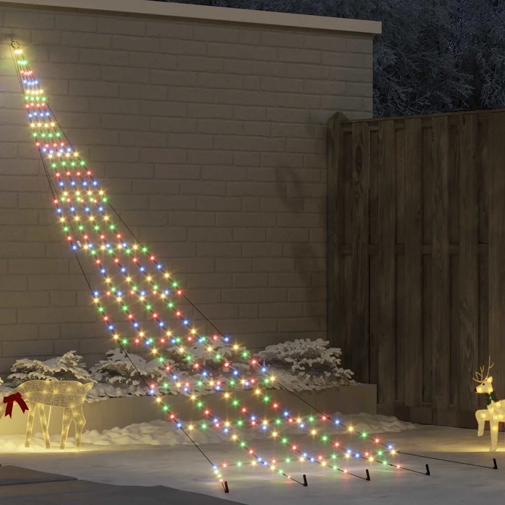 Albero di Natale LED con picchetti per il terreno 511 cm