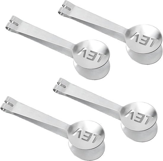 Set di tazze per tè in acciaio inossidabile - insieme da 4 pezzi - per tazze per tè, cubetti di ghiaccio e cubetti di zucchero