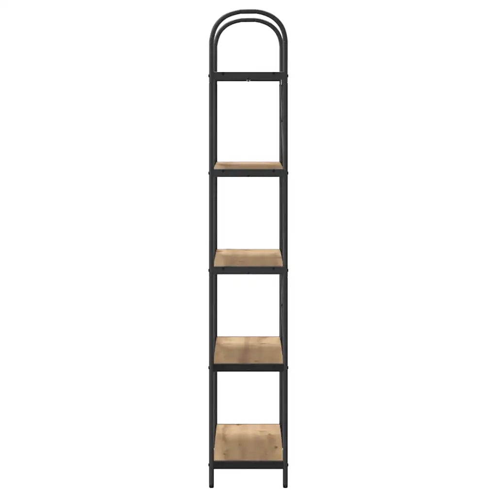 Libreria-Scaffale per Libri-Mobile di Stoccaggio Rovere artigianale 80 x 30 x 183 cm Legno multistrato 101807