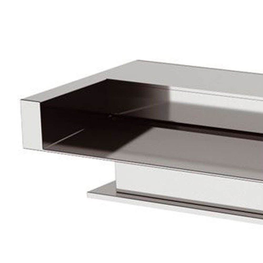 Bocca a cascata bordo vasca con dispositivo luminoso ambient e getto a cascata