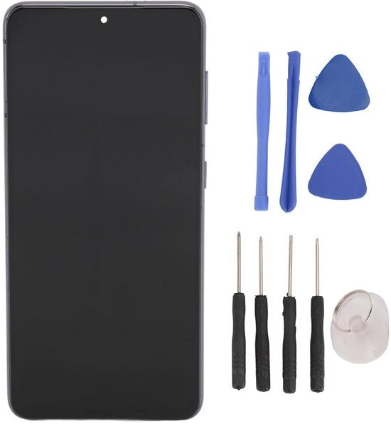Set di riparazione per schermo TFT per S21 - Contenente strumenti completi - Peso 120 g - Incluso uncino - Schermo per telefono