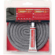 Guarnizione treccia + adesivo x stufa fuego mm  8 mt 2,5 