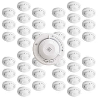 40x Rilevatore di fumo collegabili via radio Batteria da 40 anni e radio frequenza Allarme antincendio fotoelettrico da 840 dB per un'efficace protezione in appartamenti e case