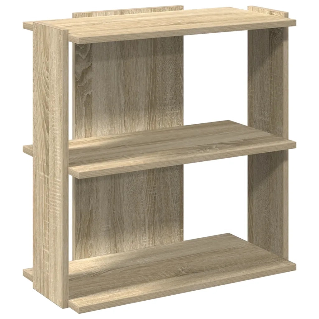 Libreria 3 Ripiani Rovere Sonoma 60x30x60 cm Legno Multistrato 860249