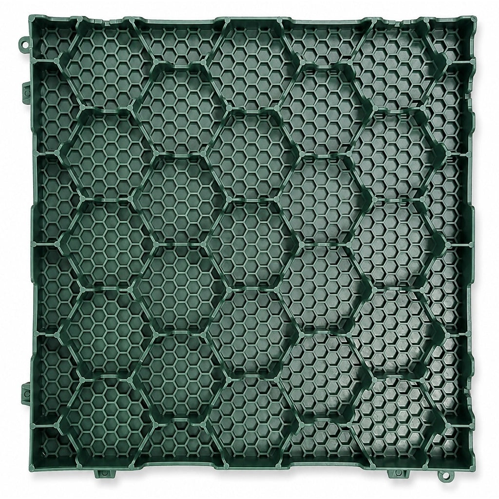 PIASTRELLA 40X40XH5CM VERDE CHIUSA