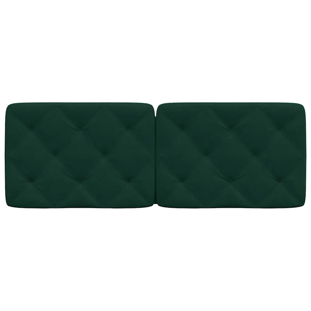 Cuscino Testiera Verde Scuro 120 cm in Velluto CFW7197543