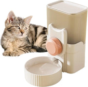Dispensatore automatico per acqua per gabbia da 34 oz, senza morsetti, adatto per piccoli animali domestici - rosa